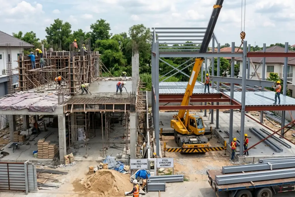 RCC vs Steel Structure: What’s Best for Residential Construction