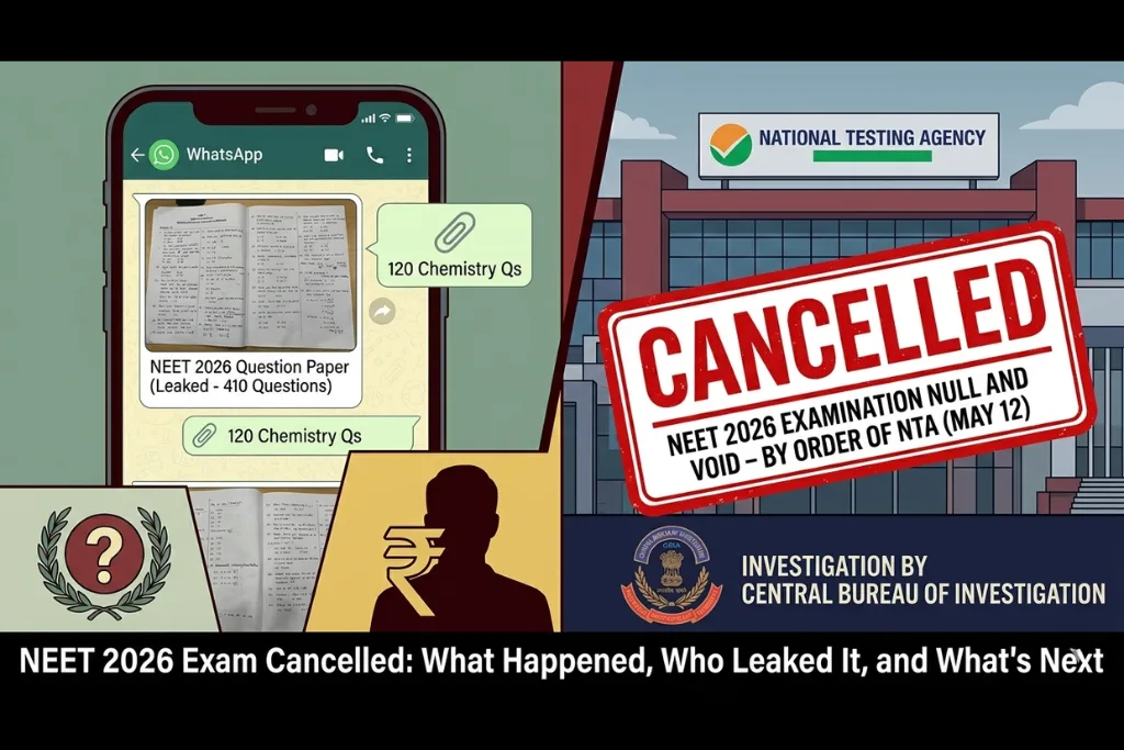 NEET 2026 Exam Cancelled: The Shocking Truth Behind the Paper Leak
