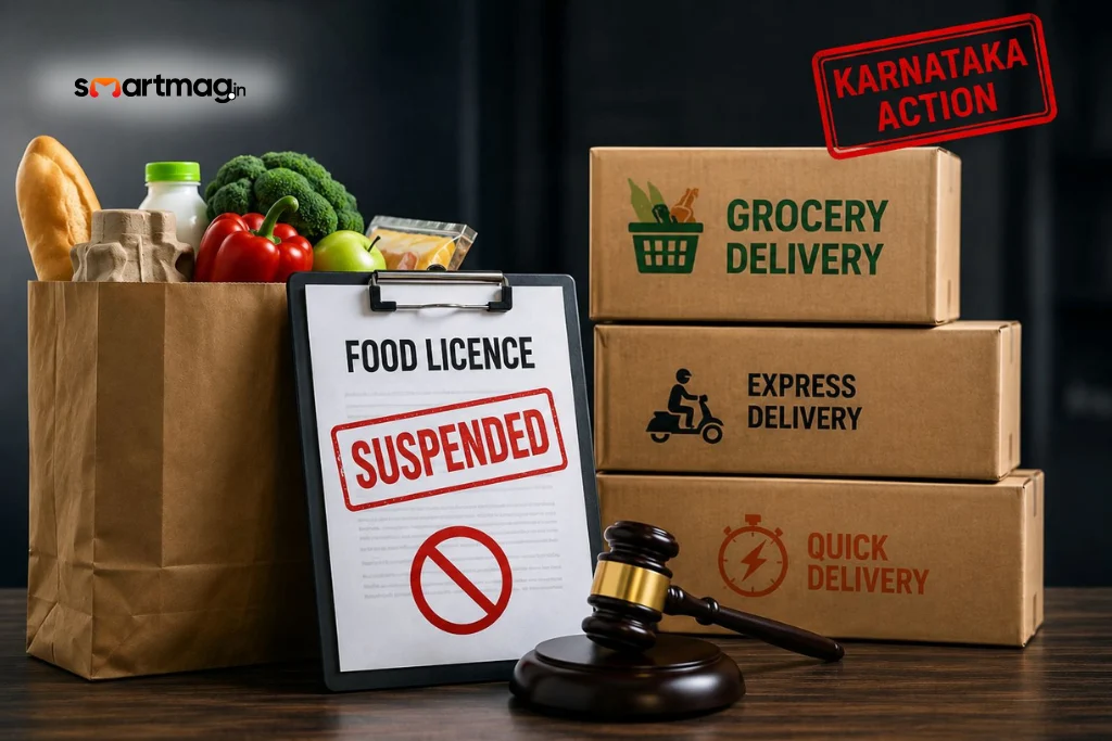 BigBasket, Amazon Fresh, and Instamart Face Food Licence Suspension in Karnataka