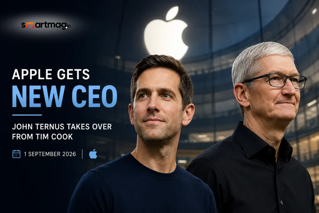 Apple Gets New CEO as John Ternus Takes Over From Tim Cook
