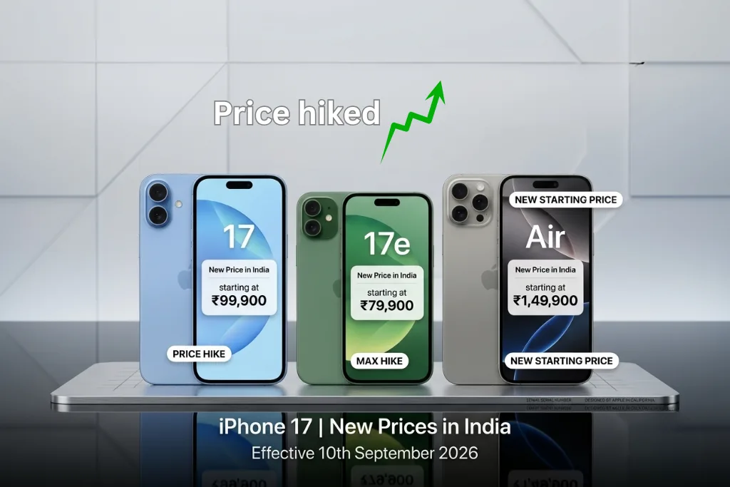 iPhone 17 Prices Hiked in India: Check the Updated Costs Across Models