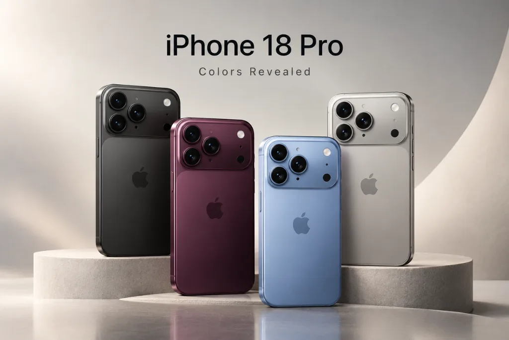 iphone 18 pro colors revealed