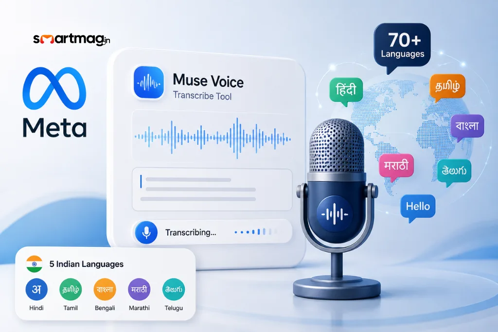 Meta Introduces Muse Voice Transcribe Tool Supporting 5 Indian and 70+ Global Languages