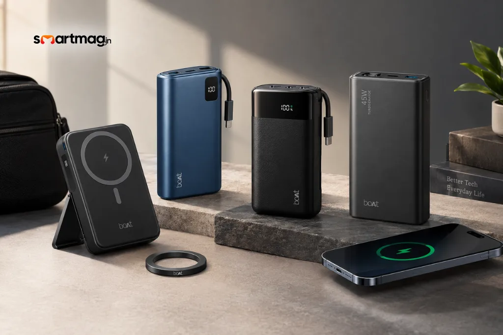 The boAt Apex Powerbank Series Launched With Up to 20,000mAh Battery, 45W Charging